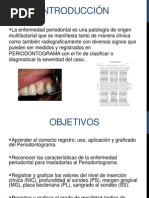 Periodontograma Ppt 1 Pdf Odontologia Boca