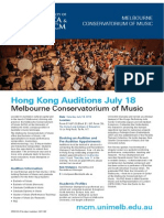 HK Music Auditions - University of Melbourne