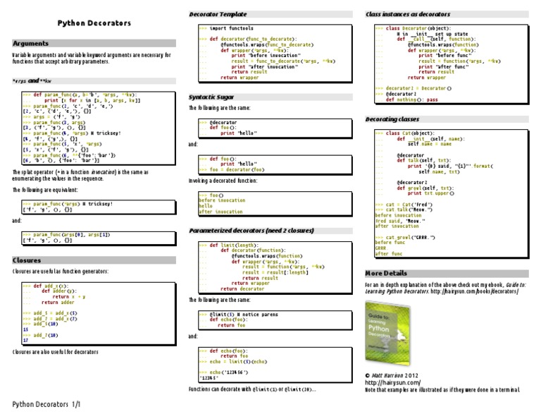 Understanding Python Decorators | PDF | Computers