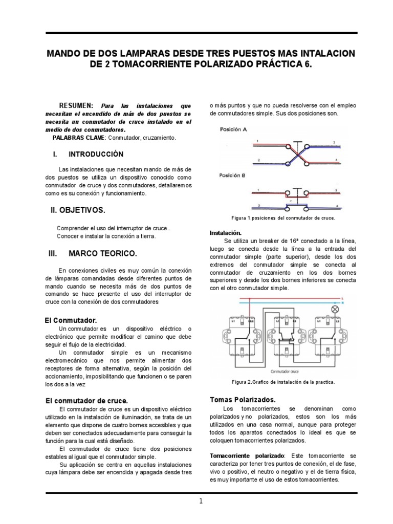 Como conectar los cables de Interruptor conmutador y cruzamiento –  Iluminacion de Diseño