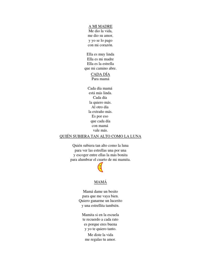 A Mi Madre scribd