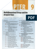 Chapter Contents: Multidimensional Arrays and The