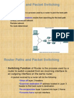 Router Paths & Packet Switching: Path Determination & Switching Function