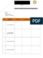 Daftar Asistensi Dosen Laporan Praktikum Mekanika Tanah