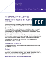 Job Opportunity On A Bicycle Interested in