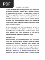 Crisis Del Petroleo