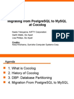 Migrating from PostgreSQL to MySQL at Cocolog, Japan's Largest Blog Community Presentation