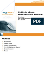 MySQL in eBay’s Personalization Platform Presentation