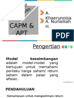 Pasar Modal CAPM & APT