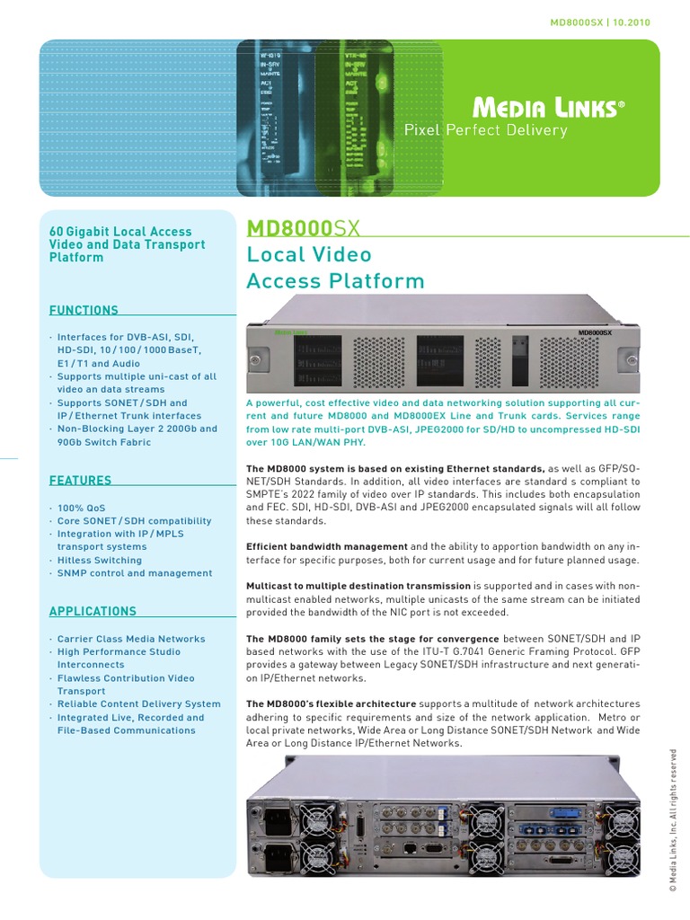 MD8000SX Image | PDF