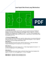 Peraturan Permainan Sepak Bola Resmi Yang Dikeluarkan FIFA