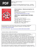 Critical Questions for Big Data