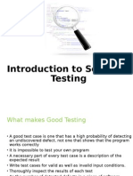 Introduction To SoftwareTesting