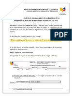 Instructivo de Llenado de La Macro Bachiller PDF