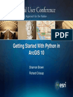 Getting Started With Python in Arcgis Feduc2011