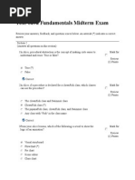 Test JAVA Fundamentals Midterm Exam