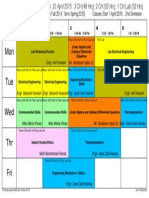 Time Table Produced in Asctimetable Software