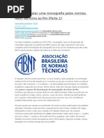 Como Formatar Uma Monografia Pelas Normas ABNT Do Início Ao Fim