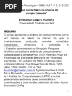 Estudos Conceituais Na Análise Do Comportamento