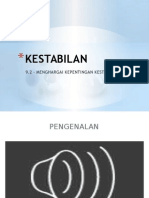 9.2 - Menghargai Kepentingan Kestabilan