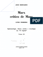 BERNARDO, João. Marx crítico de Marx, Livro primeiro, Epistemologia, classes sociais e tecnologia em O Capital. Vol. 3. Porto, Afrontamento, 1977