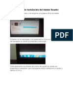 Reporte de Instalación Del Adobe Reader, Flash Player. Winzip y Winrar