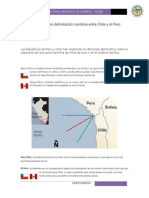 Controversia en Delimitación Marítima Entre Chile y El Perú