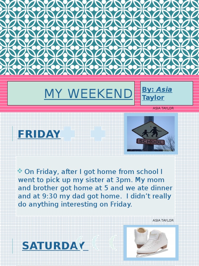 My Weekend | PDF | Mystery, Thriller & Crime Fiction