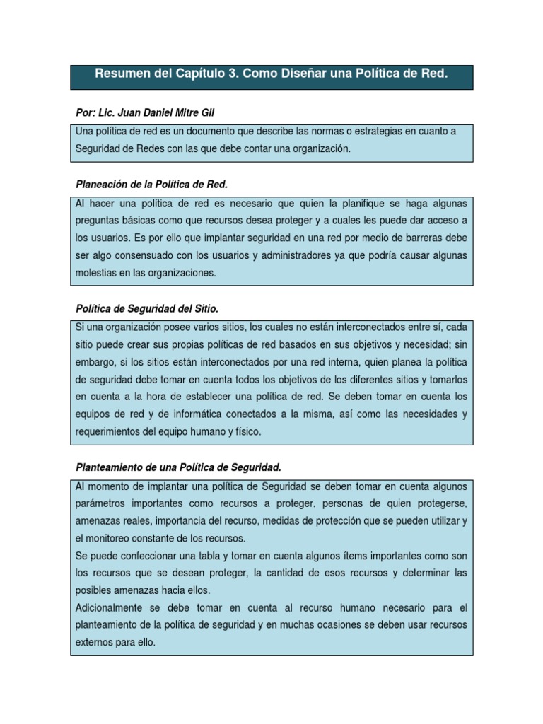 Resumen Del Capitulo 3 | PDF | Autenticación | Contraseña