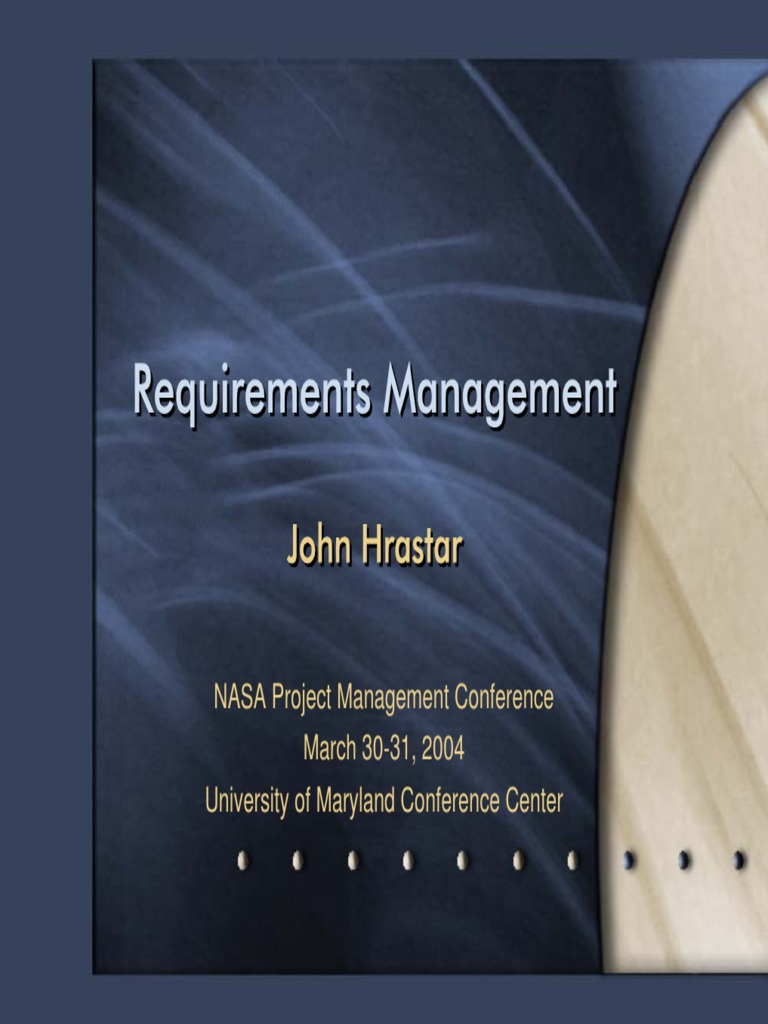 Spacecraft Requirements Management Guide | PDF | Verification And ...