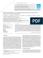 Raman Characterization and UV Optical Absorption Studies of Surface Plasmon Resonance in Multishell Nanographite