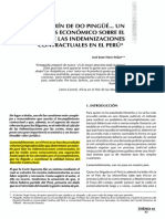 De Tin Marin de Do Pingue...Un Analisis Economico Sobre El Calculo de Las Indemnizaciones Contractuales en El Peru JOSE HARO SEIJAS