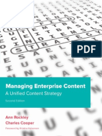 Managing Enterprise Content A Unified Content Strategy