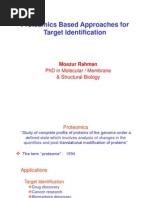 Proteomics Based Approaches for Target Identification 29-Jan-2015