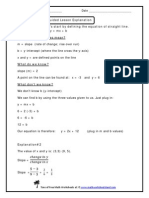 Point and Slope