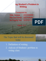 Analysis Student's Problem in Writing