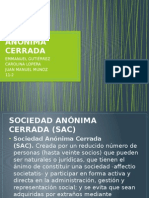 Sociedad Anónima Cerrada