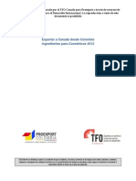 Colombia - Mercado de Ingredientes para Cosmeticos 2012 0 PDF