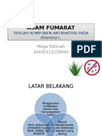 ASAM FUMARAT Pada Aloevera Debagai Antibakter