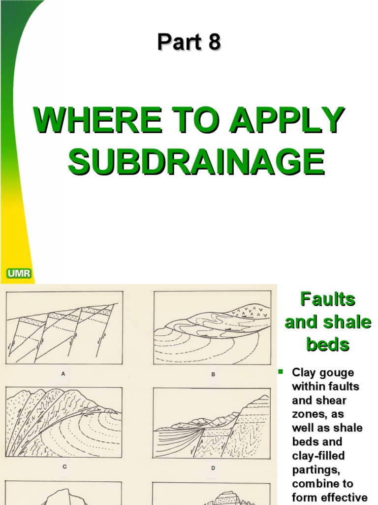 Where To Apply Subdrainage | PDF | Drainage | Soil Mechanics