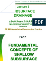 Subsurface Drainage: J. David Rogers, PH.D., P.E., P.G