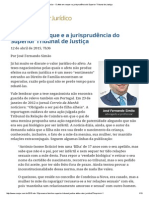 ConJur - O Afeto Em Xeque e a Jurisprudência Do Superior Tribunal de Justiça