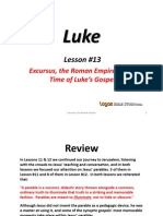 13. Excursus, The Roman Empire at the Time of Luke's Gospel