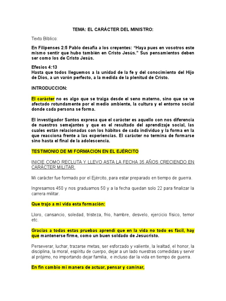 El Carácter de Cristo | PDF | Cristo (título) | Pablo el apóstol