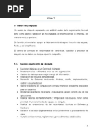 Centro de Computos, Organizacion