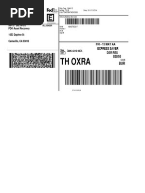 Shipping Label