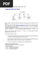 Pengertian SQL DDL DML