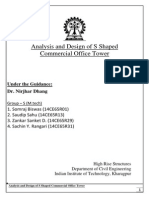 Analysis and Design of S Shaped Commercial Office Tower: Under The Guidance: Dr. Nirjhar Dhang