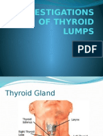 Investigations of Thyroid Lumps1