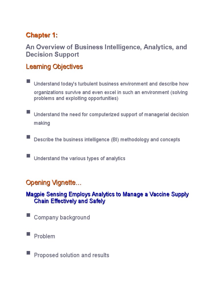 Business Intelligence Overview and Strategy | PDF | Business ...
